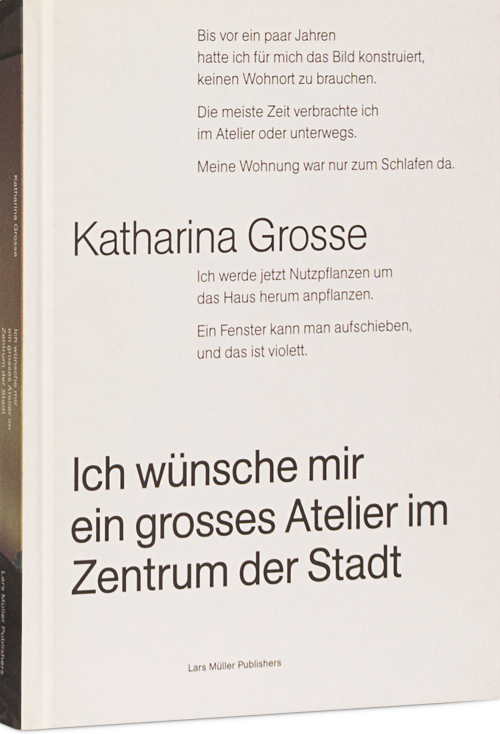 Katharina Grosse Ich wünsche mir ein grosses Atelier im Zentrum der Stadt Cover